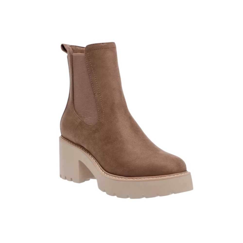 NEW DV by Dolce Vita Women’s Tobias Chelsea Ankle Boots Cabincore Casual Suede